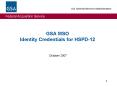 GSA MSO Identity Credentials for HSPD12