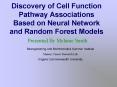 Discovery of Cell Function Pathway Associations Based on Neural Network and Random Forest Models