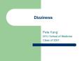 Dizziness