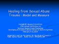 Healing from Sexual Abuse Trauma : Model and Measure