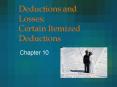 Deductions and Losses: Certain Itemized Deductions