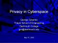 Privacy in Cyberspace
