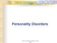 Personality Disorders