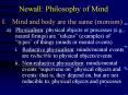 Newall: Philosophy of Mind