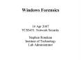 Windows Forensics
