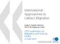 International Approaches to Labour Migration