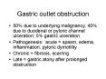 Gastric outlet obstruction
