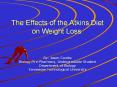 The Effects of the Atkins Diet on Weight Loss'