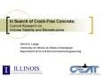 In Search of CrackFree Concrete: Current Research on Volume Stability and Microstructure