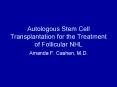 Autologous Stem Cell Transplantation for the Treatment of Follicular NHL