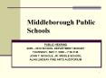 Middleborough Public Schools
