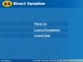 Direct Variation