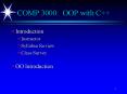 COMP 3000: OOP with C