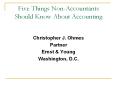 Five Things NonAccountants Should Know About Accounting