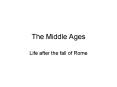 The Middle Ages