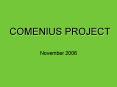 COMENIUS PROJECT