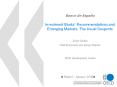 Banco de Espaa Investment Banks Recommendations and Emerging Markets: The Usual Suspects