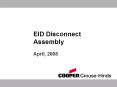 EID Disconnect Assembly