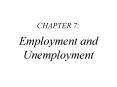 Employment and Unemployment