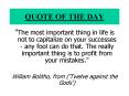 QUOTE OF THE DAY