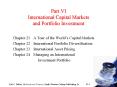 Part VI International Capital Markets and Portfolio Investment