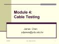Module 4: Cable Testing