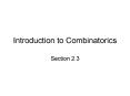 Introduction to Combinatorics
