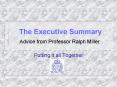 The Executive Summary