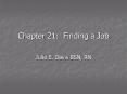 Chapter 21: Finding a Job