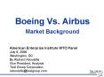 Boeing Vs' Airbus Market Background