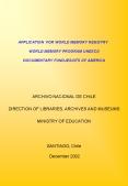 APPLICATION FOR WORLD MEMORY REGISTRY WORLD MEMORY PROGRAM UNESCO DOCUMENTARY FUNDJESUITS OF AMERICA