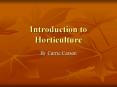 Introduction to Horticulture
