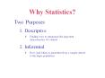 Why Statistics