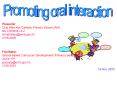 Promoting oral interaction