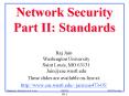Network Security Part II: Standards
