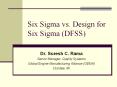 Six Sigma vs' Design for Six Sigma DFSS
