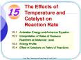 The Effects of Temperature and Catalyst on Reaction Rate