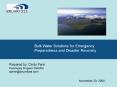 Bulk Water Solutions for Emergency Preparedness and Disaster Recovery
