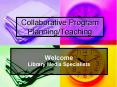 Collaborative Program PlanningTeaching