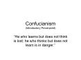 Confucianism Introductory Powerpoint