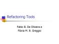 Refactoring Tools