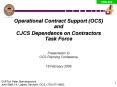 Presentation to OCS Planning Conference