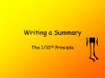 Writing a Summary