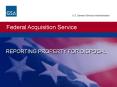 REPORTING PROPERTY FOR DISPOSAL