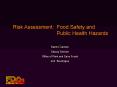Risk Assessment: Food Safety and Public Health Hazards