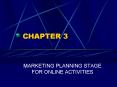 MARKETING PLANNING STAGE FOR ONLINE ACTIVITIES
