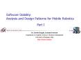 Software Stability: Analysis and Design Patterns for Mobile Robotics