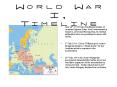 World War I, Timeline