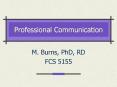 Professional Communication