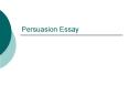 Persuasion Essay